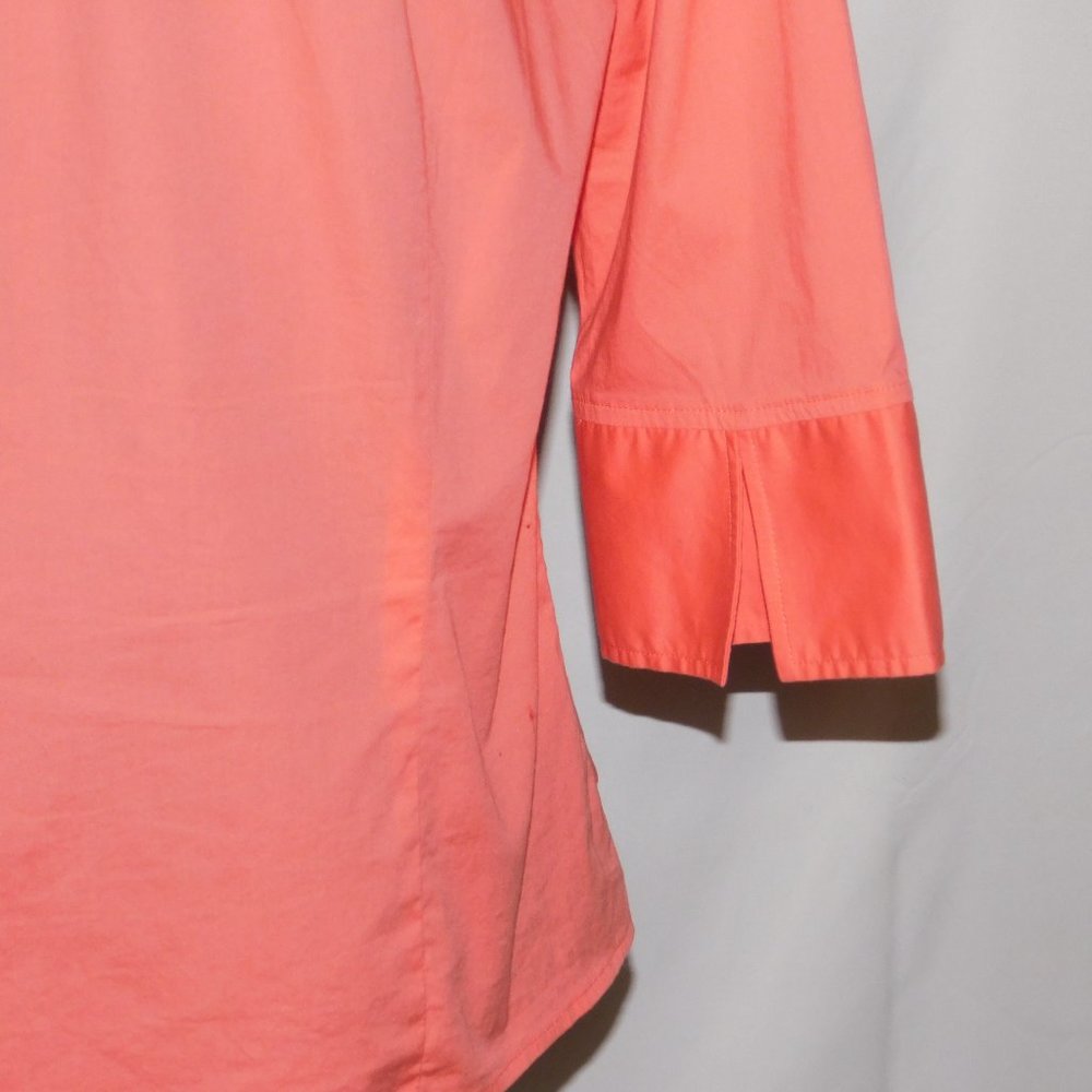 Pendleton Button Down Orange Blouse Size Large - image 6